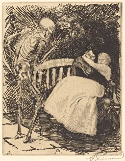 Besnard Albert Prints: The Warning (L avertissement), 1900. Creator: Paul Albert Besnard