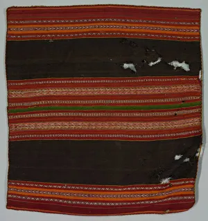 Bolivia Prints: Warp Patterned Cloth, late 1800s. Creator: Unknown