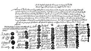 Charles I Gallery: Warrant for the execution of King Charles, 1648, (1909)