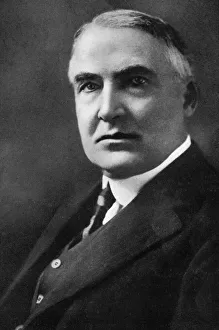 Warren Harding Prints: Warren G Harding, 29th President of the United States, (1933)