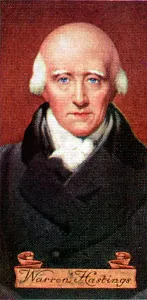 Warren Hastings, taken from a series of cigarette cards, 1935 Warren Hastings, taken from a series of cigarette cards, 1935