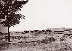 Warren Station, near Petersburg (graves), 1864. Creator: Tim O Sullivan