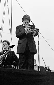 Warren Vache and Scott Hamilton, Capital Jazz Festival, Knebworth, 1982. Artist: Brian O Connor