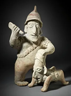Jalisco Prints: Warrior and Captive, 200 B.C.-A.D. 500. Creator: Unknown