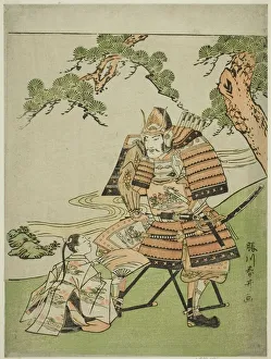 The Warrior Kusunoki Masashige (1294-1336) Bidding Farewell to His Son Masatsura, Japan The Warrior Kusunoki Masashige (1294-1336) Bidding Farewell to His Son Masatsura, Japan