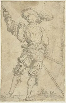 Pellegrino Tibaldi Prints: Warrior Seen From the Back, n.d. Creators: Filippo Napoletano, Pellegrino Tibaldi