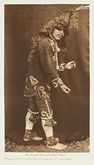 Warrior's Scalp Head-Dress-Cowichan, 1912. Creator: Edward Sheriff Curtis