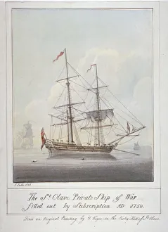 Guildhall Library Art Gallery: Warship the St Olave, 1826. Artist: G Yates