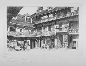 Edwin Prints: Warwick Arms Inn, Newgate Street, City of London, 1871. Artist: Edwin Edwards