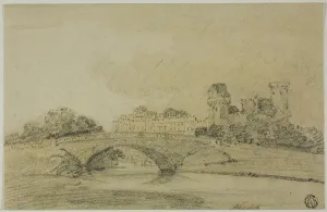 Avon Prints: Warwick Castle, n.d. Creator: Thomas Girtin