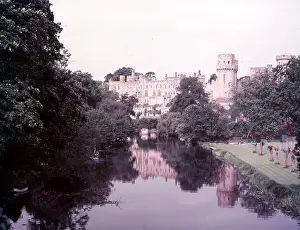 Eleventh Century Prints: Warwick Castle, Warwickshire, c1955. Creator: Arthur Charles Kirby Ware