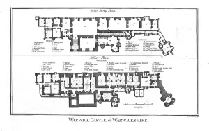 Warwick Castle Collection: Warwick Castle, in Warwickshire. late 18th century. Artist: Thornton