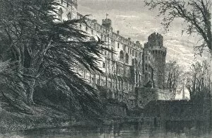 Warwick Castle Collection: Warwick Castle from the West, c19th century