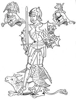 Shield Collection: Warwick the Kingmaker, 15th century English nobleman and soldier, (1893)