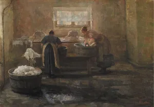 Washhouse Prints: A Wash House, 1900. Creator: Emilie Christensen