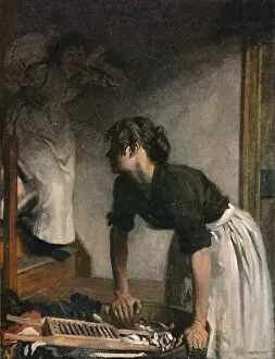 Washerwoman Collection: The Wash-House, 1905, (1906). Artist: William Newenham Montague Orpen