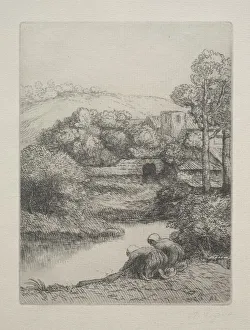 The Wash House (Le Lavoir, Dite Les Laveuses ). Creator: Alphonse Legros (French