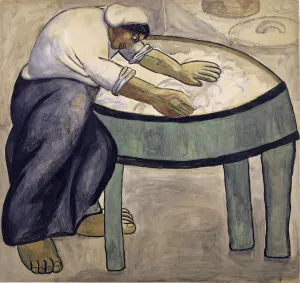 Malevich Prints: The Washerwoman, 1911. Creator: Malevich, Kasimir Severinovich (1878-1935)