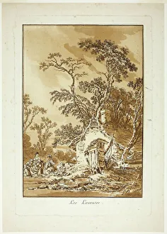 Washerwomen Prints: The Washerwomen, 1771. Creator: Jean Baptiste Le Prince