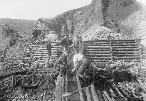 Miners Prints: Washing gold, 1916. Creator: Unknown