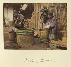 Workwear Prints: Washing the Rice, about 1873-1883. Creator: Shinichi Suzuki I