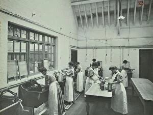 Domestic Help Gallery: The washing room, Battersea Polytechnic, London, 1907