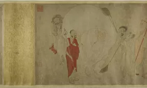 Ming Collection: Washing the White Elephant, Ming dynasty (1369-1644), late 16th century. Creator: Unknown