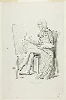 Johnston David Claypoole Prints: Washington Allston, 1843. Creator: David Claypoole Johnston