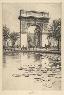 Waterlilies Gallery: Washington Arch, 1909. Creator: Charles Frederick William Mielatz