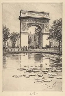 Mielatz Charles Frederick William Prints: Washington Arch, 1909. Creator: Charles Frederick William Mielatz