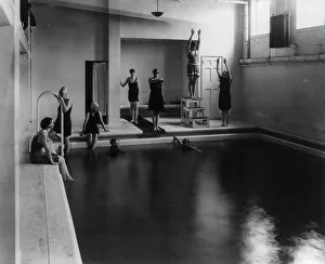 Photographic Prints 1890 1950 Gmgpc Prints: Washington, D.C. Mount Vernon Seminary - girls in swimming pool