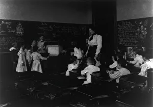Washington, D.C. Public Schools - classroom scenes and school activities, (1899?). Creator: Frances Benjamin Johnston