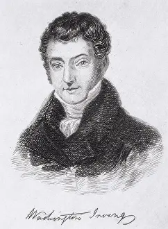 Irving Washington Prints: Washington Irving, 1894. Creator: Unknown