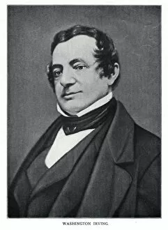 Images Dated 28th February 2006: Washington Irving, American author, 20th century
