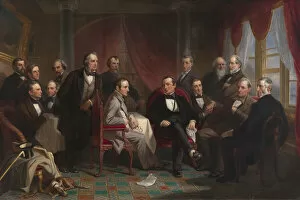 Washington Irving and his Literary Friends at Sunnyside, 1864