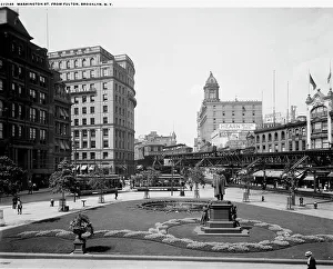 Plaza Prints: Washington St. from Fulton, Brooklyn, N.Y. between 1900 and 1920. Creator: Unknown