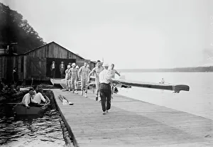 Rower Prints: Washington Varsity 8 (1913), 1913. Creator: Bain News Service