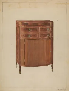 Drawers Gallery: Washstand, c. 1936. Creator: Nicholas Gorid