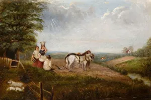 Folk Art Prints: Washwood Heath, 1840. Now Washwood Heath, Birmingham. Creator: Unknown
