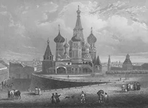 Albert Henry Payne Collection: Wassili Blagennoi or the Cathedral of St. Basil Moscow, c1850. Artist: Albert Henry Payne