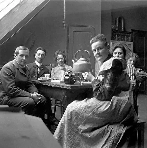 Wassily Kandinsky and Wilhelm Huesgen with the art group Phalanx, 1902