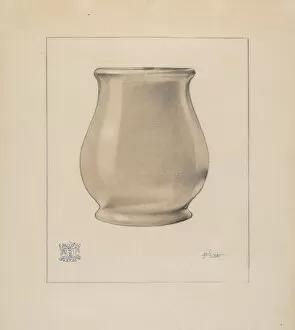 Watercolour And Graphite On Paperboard Collection: Waste Jar, c. 1937. Creator: Joseph Sudek