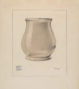Watercolour And Graphite On Paperboard Collection: Waste Jar, c. 1937. Creator: Joseph Sudek
