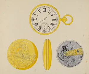 Numeral Prints: Watch Case, c. 1936. Creator: Harry G Aberdeen
