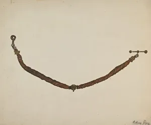 Rex Edna C Prints: Watch Chain, 1935 / 1942. Creator: Edna C. Rex