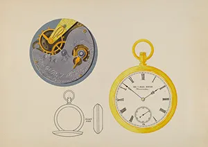 Watch Dial and Frame, c. 1936. Creator: Harry G Aberdeen
