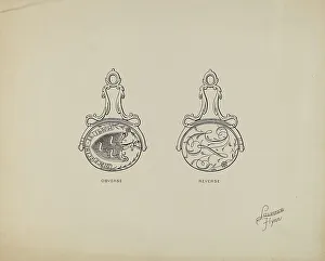 Watch Fob, c. 1939. Creator: Lawrence Flynn