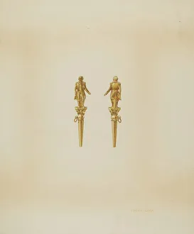 Keys Prints: Watch Key, c. 1938. Creator: Robert Clark