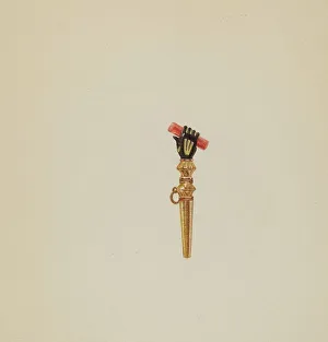 Robert Clark Prints: Watch Key, c. 1938. Creator: Robert Clark