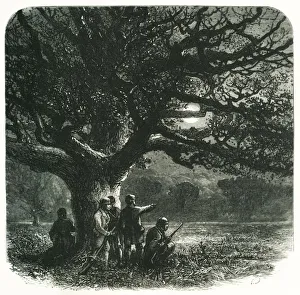 Hunting Party Prints: The Watch Oak, c1870
